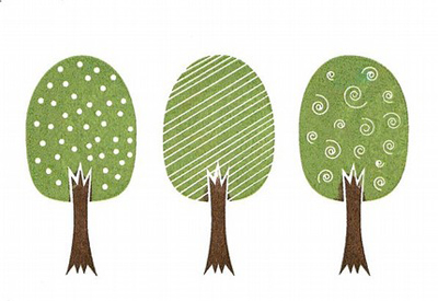 Three Trees Make a Forest card set  from one girl two dogs on Etsy