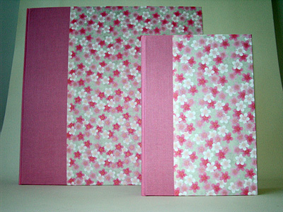 Floral photo album (approx. 12 inches square, 30 pages) and matching journal (approx. 9.75 x 5.75 inches, 144 pages)