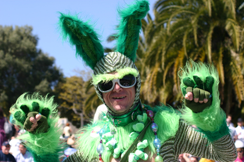 Green Bunny Man