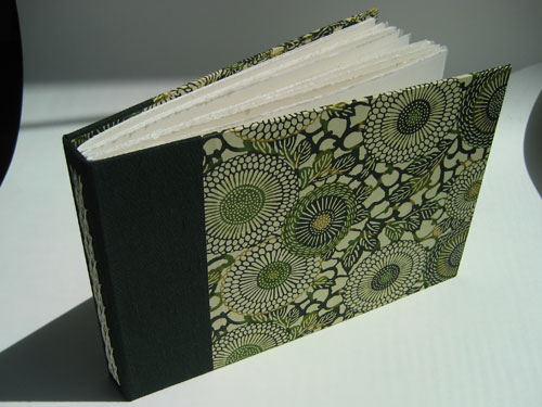 Woven Chain Guest Book: top/front view