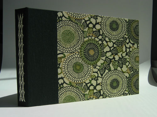 Woven Chain Guest Book: front/spine view