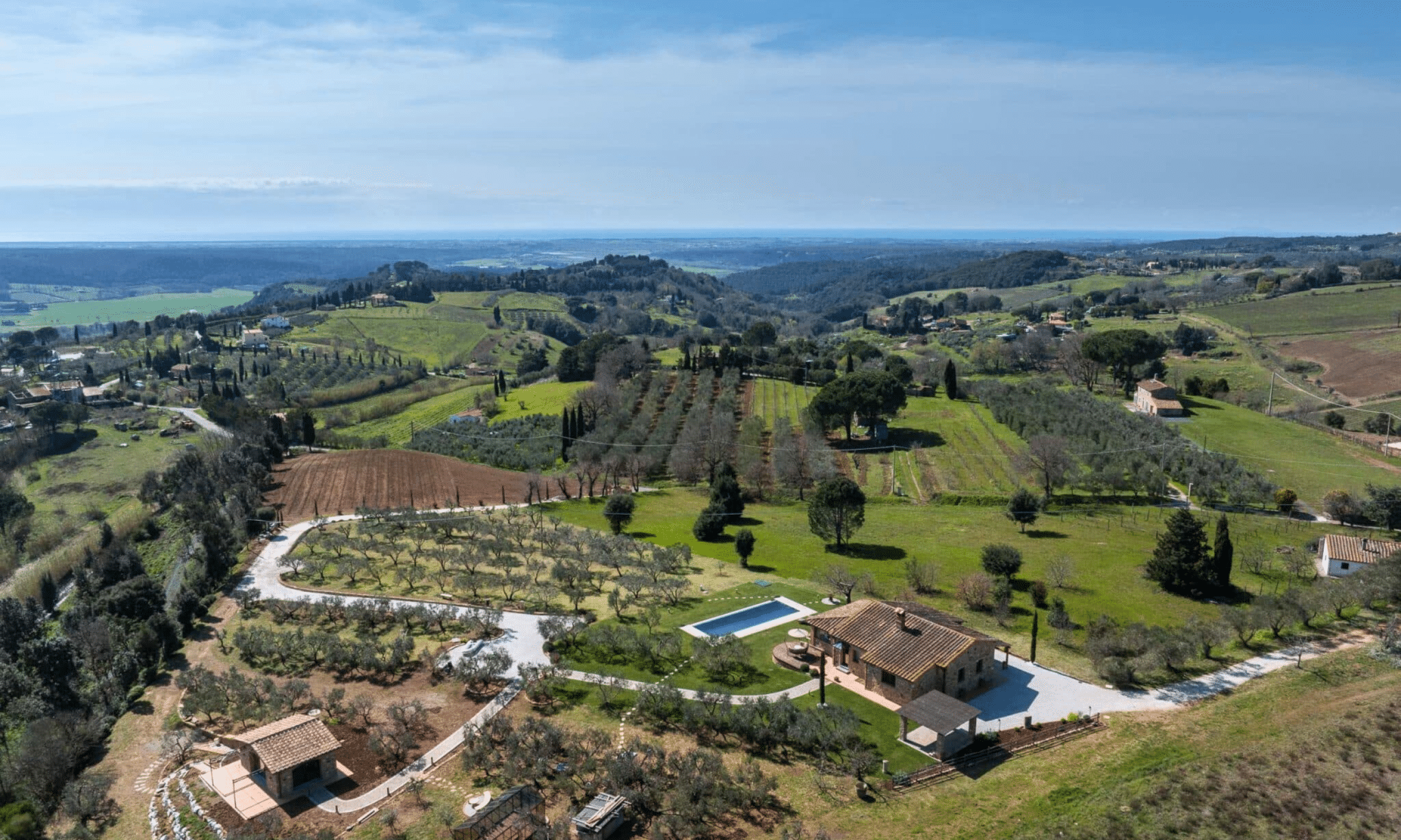 Sea View Villa with Pool near Pisa