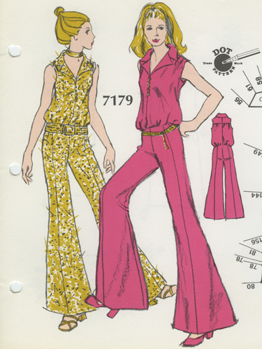 Belted jumpsuits with flaired legs, bubble tops and wide lapels